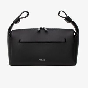Gently Used Mina Baie Black Vegan Leather Stroller Caddy & Convertible Bag
